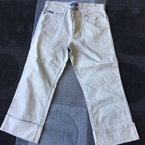 Izod Khaki‎ Crop Cropped Pants Size 12